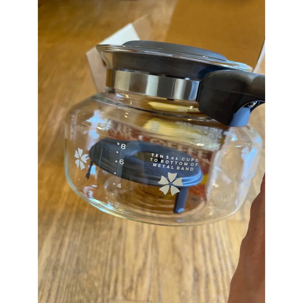 NEW Mr Coffee 10 Cup Glass Decanter Model D-7 Pot Replacement Carafe Extra Lid